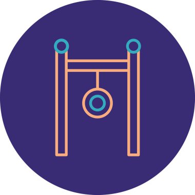 Bir ip simgesinin vektör illüstrasyonu