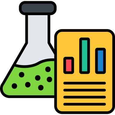 Kimyasal deney laboratuvar simgesi