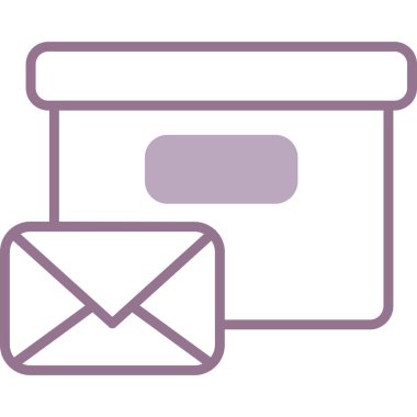 zarf e- posta simgesi vektör illüstrasyonu