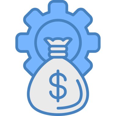 Para için. Web simgesi basit illüstrasyon