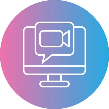 Sohbet simgesinin vektör illüstrasyonu