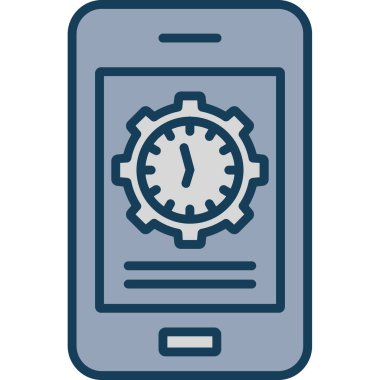 akıllı telefon simgesi vektör illüstrasyonu