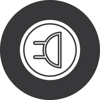 Konuşmacı. Web simgesi basit illüstrasyon