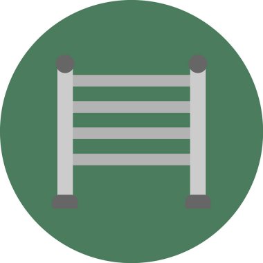 Bariyer düz vektör simgesi