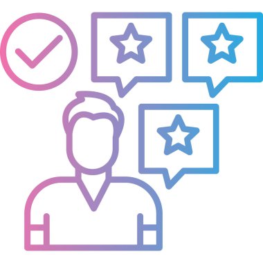 Müşteri geribildirimi. Basit illüstrasyon