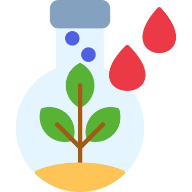 Bitki. Web simgesi basit illüstrasyon