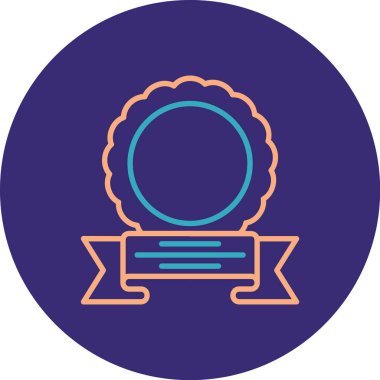 Rozet. Web simgesi basit illüstrasyon