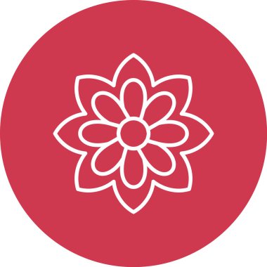 çiçek simgesi vektör illüstrasyonu