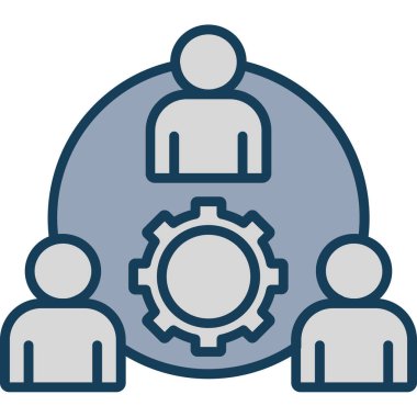 iş simgesi soyut arkaplanda izole edildi