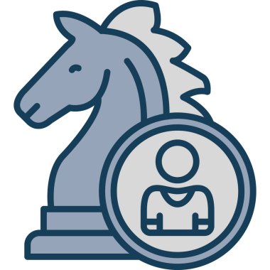 At Ağı simgesi basit illüstrasyon