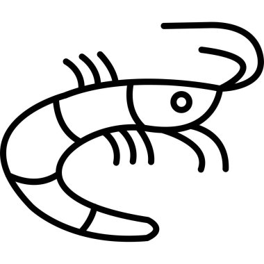 ıstakoz ikonu vektör çizimi çizimi