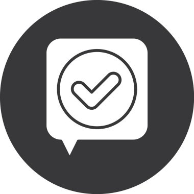 Moda biçimi izole edilmiş arkaplanda işaret simgesini işaretle