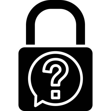 Soru işareti simgesi. vektör illüstrasyonu