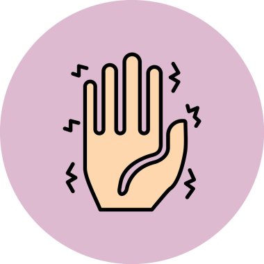 Bir haç simgesi ile el