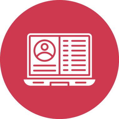 gazete simgesi vektör illüstrasyonu