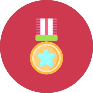 Madalya vektör simgesi modern basit vektör illüstrasyonu