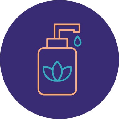 Beyaz arka planda bir şişe su, illüstrasyon, vektör..