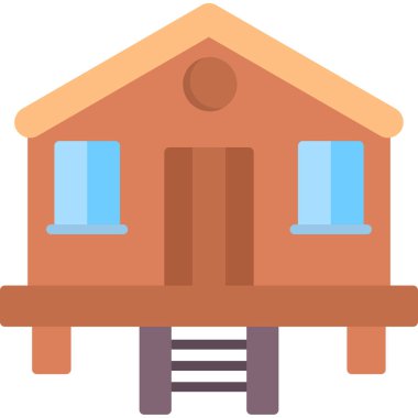 ev evi simgesi düz stil