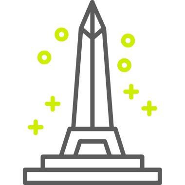 Tek bir çapraz simgenin vektör illüstrasyonu