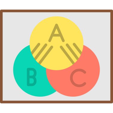 Eğitim ve öğrenme simgesinin vektör illüstrasyonu