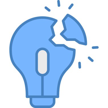 Bir fikrim var. Web simgesi basit illüstrasyon