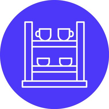 Kahve simgesinin vektör illüstrasyonu