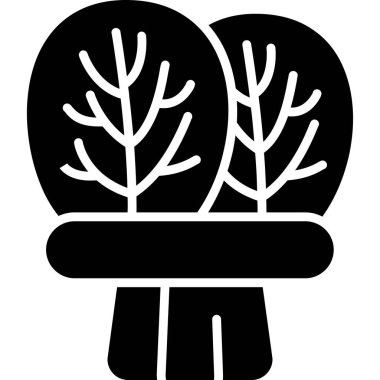 Ağaç. Web simgesi basit illüstrasyon