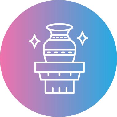 Bir fener simgesinin vektör illüstrasyonu