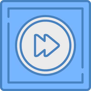 Simgeyi çal. Basit tasarım vektörü simgesi