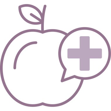 meyve sağlıklı elma simgesi ana hatlarıyla