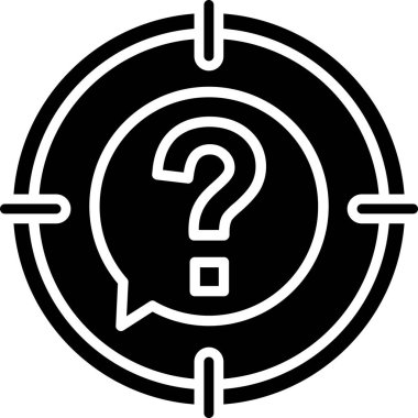 Moda biçimi izole edilmiş arkaplanda soru simgesi