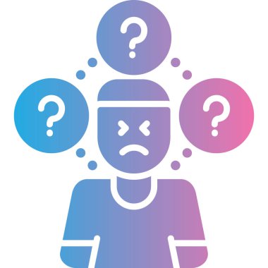 Soru işareti. vektör illüstrasyonu