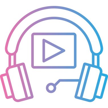 Oyuncu. Web simgesi basit illüstrasyon