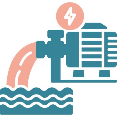 Enerji tasarruf simgesi, vektör illüstrasyonu