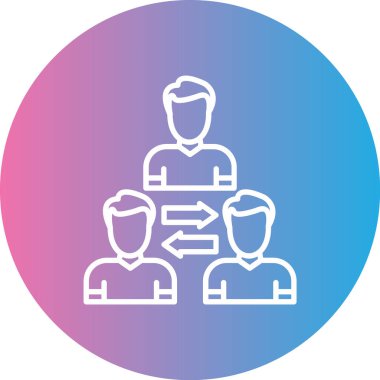 İnsan simgesinin vektör illüstrasyonu