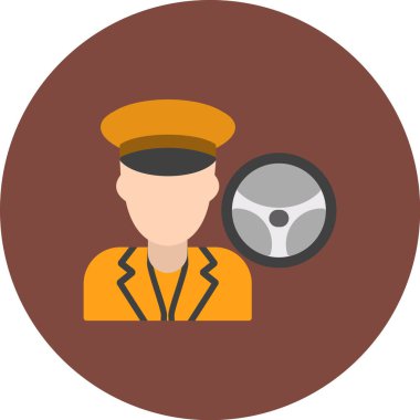 polis düz vektör simgesi