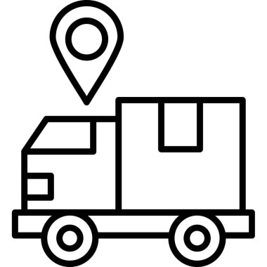 konum dağıtım haritası simgesi, özet biçimi