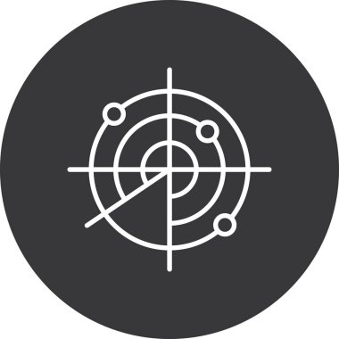 vektör hedef simgesi illüstrasyonu