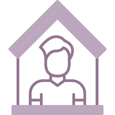 ev simgesi vektör illüstrasyonu