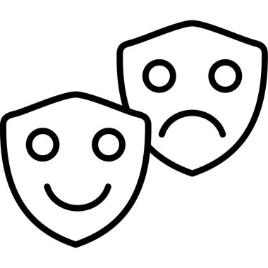 üzgün emoji simgesi vektör çizimi tasarımı