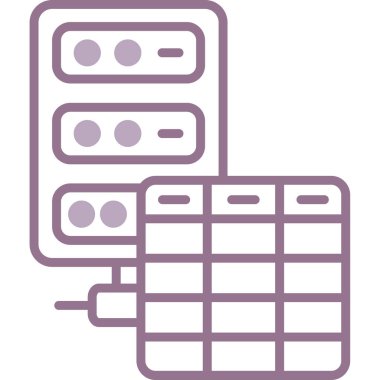 elektrik kablo ikonu vektör ince çizgi