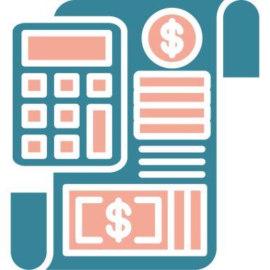 Dolar hesap makinesi vektör illüstrasyonuName