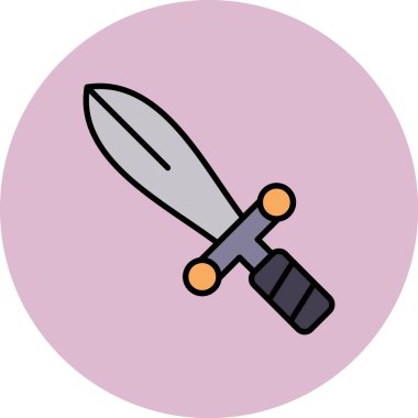 kılıç ağ simgesi, vektör illüstrasyonu