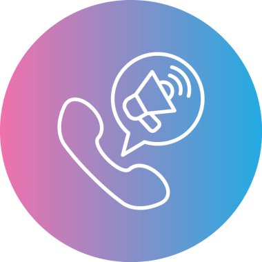 Vektör telefon simgesi illüstrasyonu