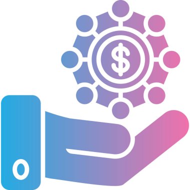 Dolar para simgesi, vektör illüstrasyonu