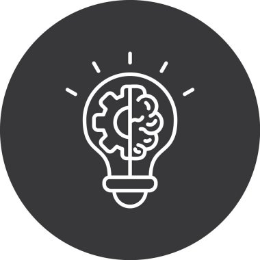 Ampul simgesinin vektör illüstrasyonu