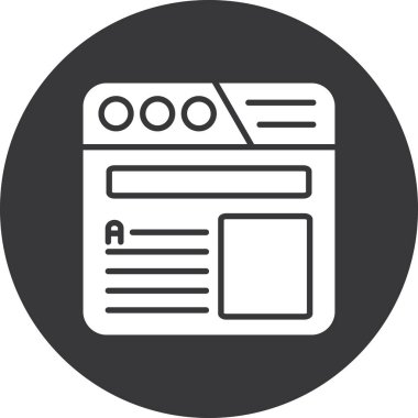 seo modern simgesinin vektör illüstrasyonu