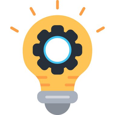 Ampul. Web simgesi basit illüstrasyon