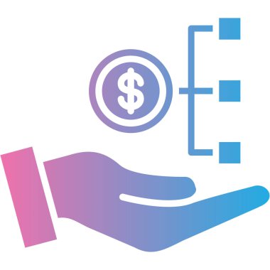 Dolar simgesi vektör illüstrasyonu