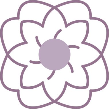 çiçek simgesi vektör illüstrasyonu